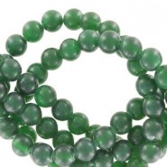Natural stone beads round 4mm matte Light green agate